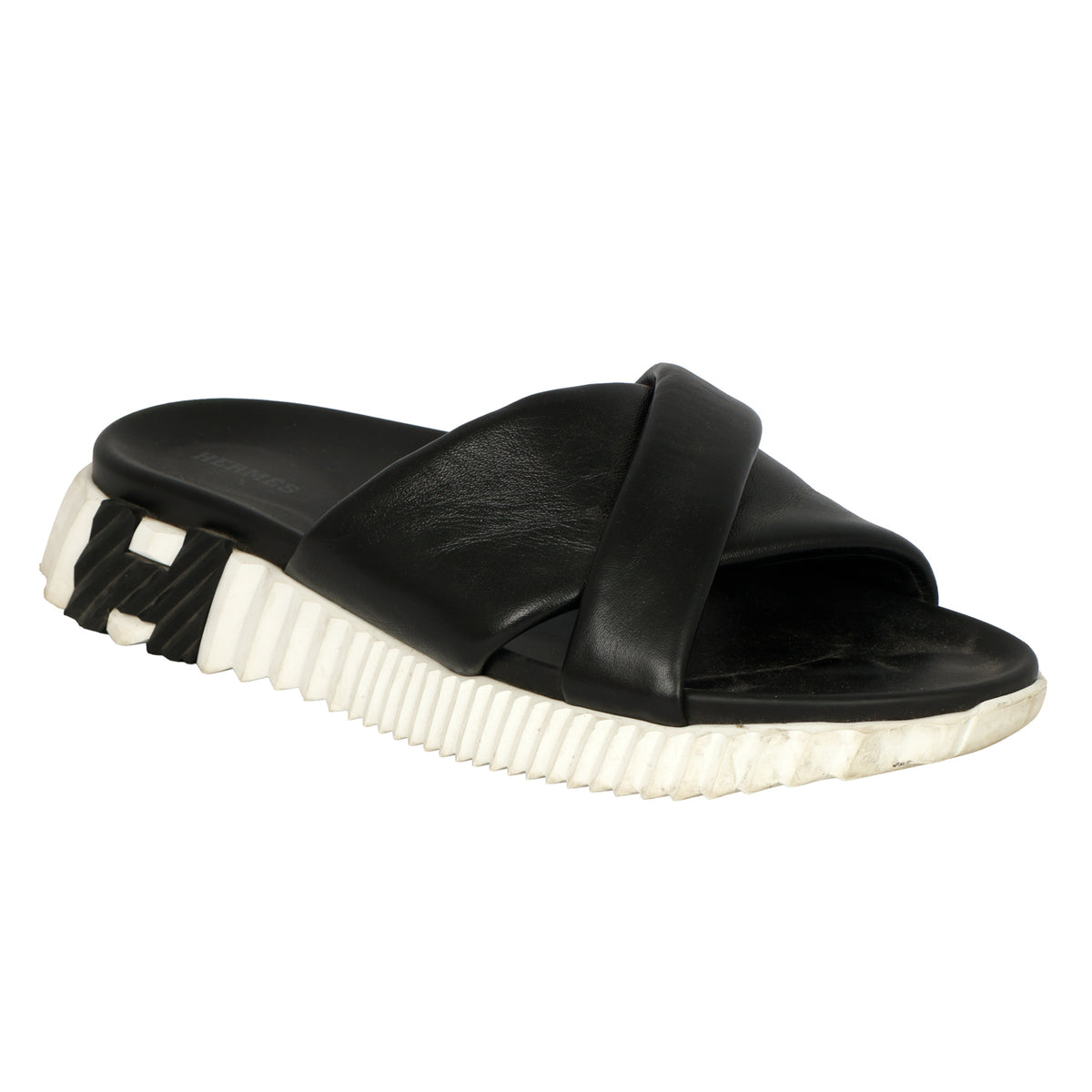 HERMES EU 40 NAPPA MEN’S INFA SANDALS