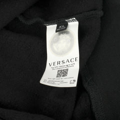 VERSACE SIZE-XL GOLD LOGO EMBROIDERED LONG SLEEVES SWEATSHIRT