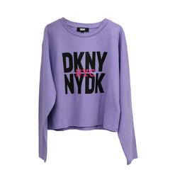 DKNY Kid’s Size: 10 Years Purple Crop Polo T Shirt