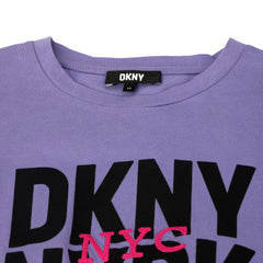 DKNY Kid’s Size: 10 Years Purple Crop Polo T Shirt