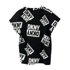 DKNY KID’S Size: 8-9 LOGO BLACK T-SHIRT