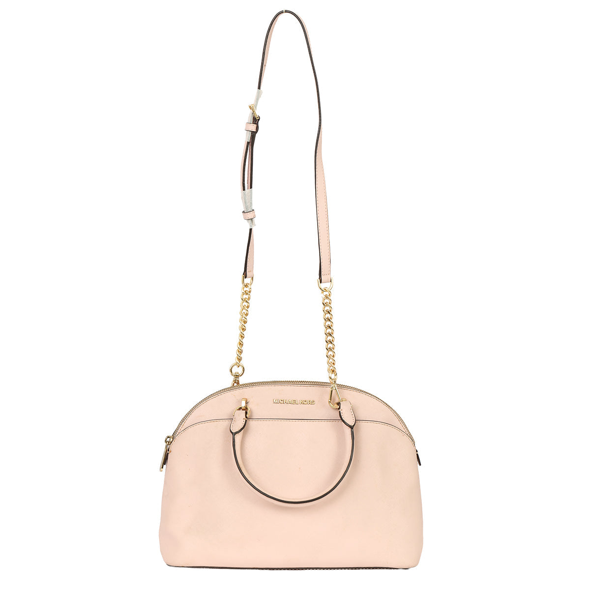 MICHAEL KORS BLUSH PINK LARGE EMMY DOME BAG 