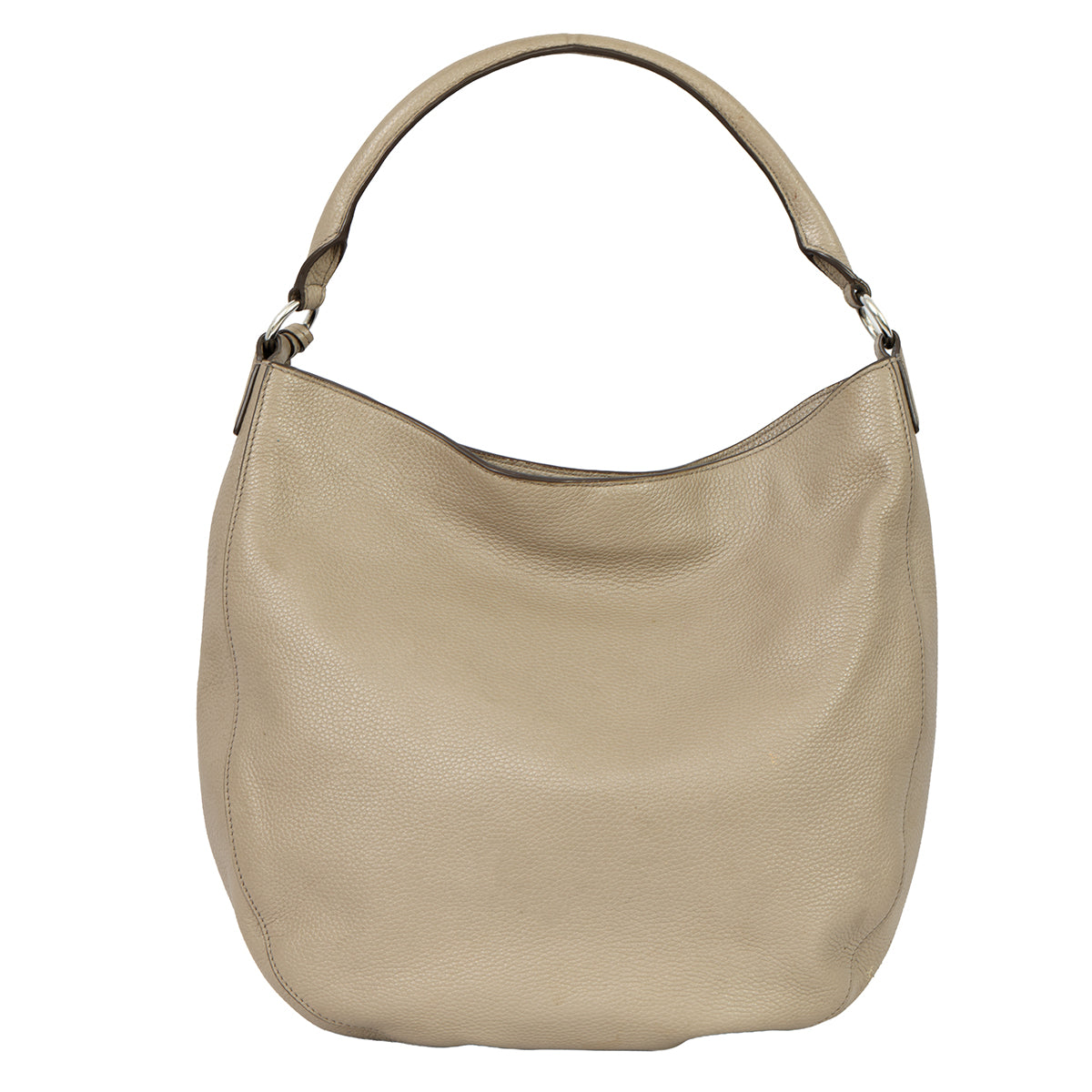 TORY BURCH GREY LEATHER THEA HOBO 