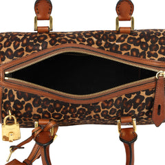 BURBERRYLEOPARD POY HAIR HOUSE CHECK  BOSTON BAGS 