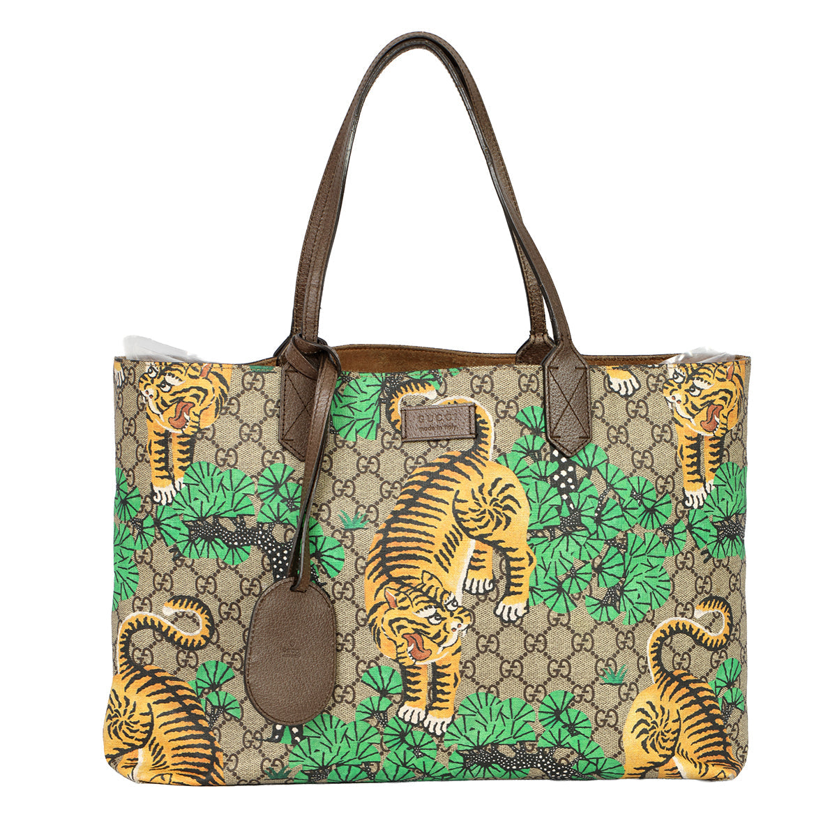 GUCCI MONOGRAM BENGAL PRINTTOTE BAG 