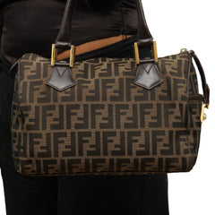 Fendi Forever Bauletto Zucca Boston Bag