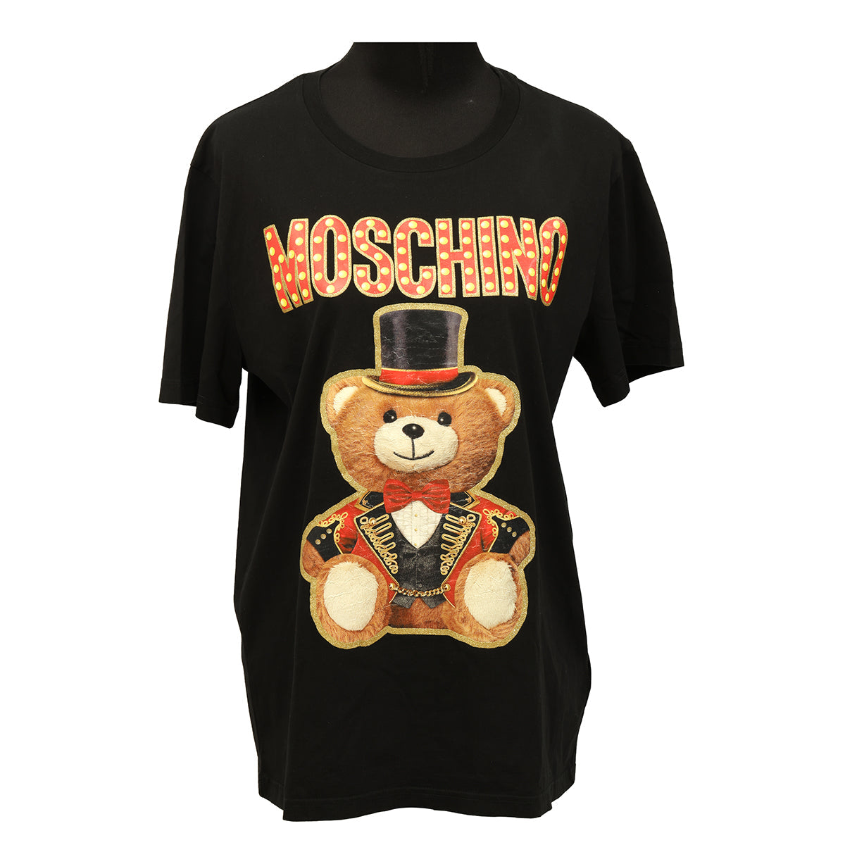 MOSCHINO SIZE: S TEDDY BEAR GRAPHIC PRINT WOMEN’S T-SHIRT 