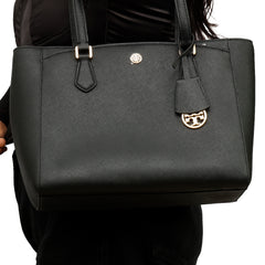 Tory Burch Black Robison Tote Bag