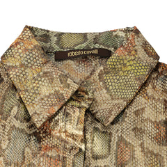 ROBERTO CAVALLI SIZE – XS PHYTON PRINTSHIRT 