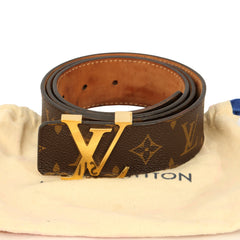 LOUIS VUITTON 90 CM I 36 INCHES MONOGRAM INTERLOCKING BUCKLE BELT 