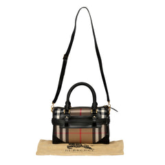BURBERRY HOUSE CHECK BRIDLE ALCHESTER BOWLING BAG