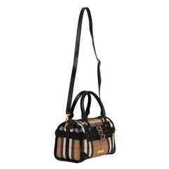 BURBERRY HOUSE CHECK BRIDLE ALCHESTER BOWLING BAG
