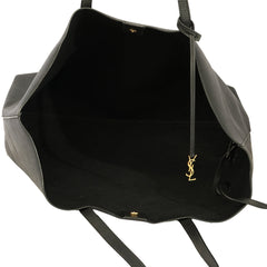 SAINT LAURENT BLACK SHOPPING BLACK TOTE BAG 