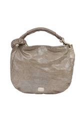 Jimmy Choo Sky Hobo In Metallic Suede