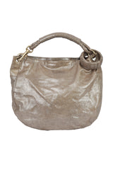 Jimmy Choo Sky Hobo In Metallic Suede