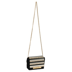 Jimmy Choo Cleo Suede & Glitter Sling Bag