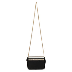 Jimmy Choo Cleo Suede & Glitter Sling Bag