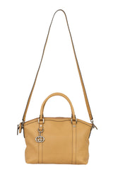 Gucci Brown Leather Dome Satchel Bag