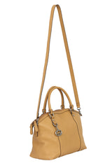 Gucci Brown Leather Dome Satchel Bag