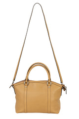 Gucci Brown Leather Dome Satchel Bag