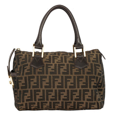 Fendi Forever Bauletto Zucca Boston Bag
