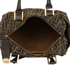Fendi Forever Bauletto Zucca Boston Bag