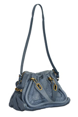 Chloe Blue Paraty Satchel Bag