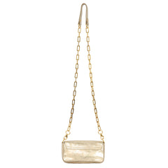 Tory Burch Metallic Gold Chain Clutch