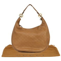 Gucci Guccissima GG Twin Medium Hobo Bag