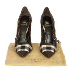 Burberry Size: EU 38 Ally 85mm Check Pumps