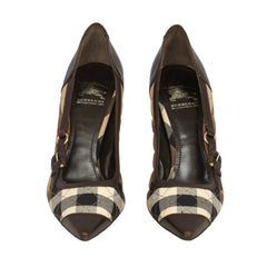 Burberry Size: EU 38 Ally 85mm Check Pumps