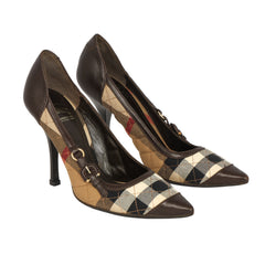 Burberry Size: EU 38 Ally 85mm Check Pumps