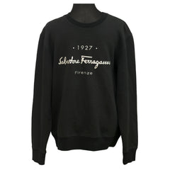 Salvatore Ferragamo Size: XL “1927” Logo Cotton Sweatshirt
