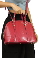 Gucci Microguccissima Nice Dome Patent Leather Bag