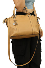 Gucci Brown Leather Dome Satchel Bag