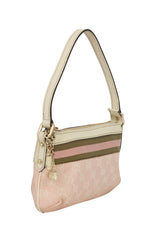 Gucci GG Canvas & Leather Web Pochette Shoulder Bag