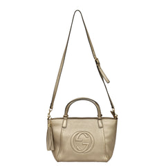 GUCCI PEBBLED CALFSKIN SOHO TOP HANDLE BAG