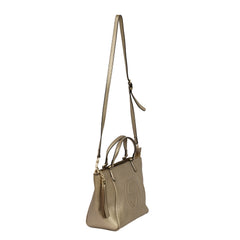 GUCCI PEBBLED CALFSKIN SOHO TOP HANDLE BAG