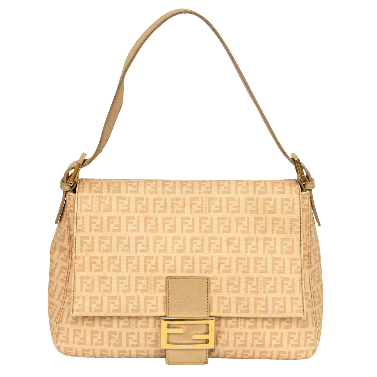 FENDI ZUCCHINO MAMMA BAGUETTE SHOULDER BAG