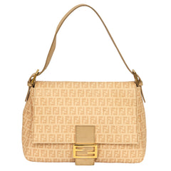 FENDI ZUCCHINO MAMMA BAGUETTE SHOULDER BAG