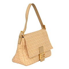 FENDI ZUCCHINO MAMMA BAGUETTE SHOULDER BAG