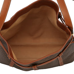 CELINE VINTAGE MACADAM PVC PATTERN SHOULDER BAG