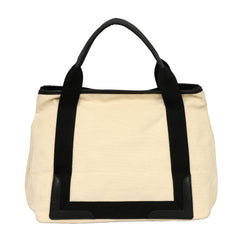 GUCCI CANVAS CALFSKIN WEB RETRO INTERLOCKING G TOTE BAG