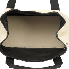 GUCCI CANVAS CALFSKIN WEB RETRO INTERLOCKING G TOTE BAG