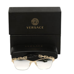 VERSACE GOLD METAL ICONIC GRECA MOTIF EYEGLASSES