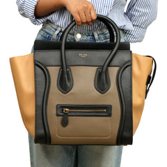 CELINE TRICOLOR LUGGAGE TOTE BAG
