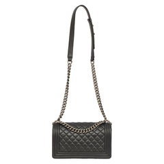 CHANEL BLACK MEDIUM BOY FLAP BAG