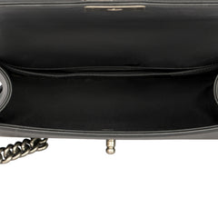 CHANEL BLACK MEDIUM BOY FLAP BAG