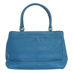 COACH PARK PEBBLED BLUE LEATHER CARRYALL