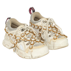 Gucci Size- EU 36.5 Flashtrek Crystal Sneaker
